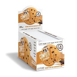 Lenny & Larry's The Complete Cookie Peanut Butter Chocolate Chip Soft Baked 16G Plant Protein Vegan 4-OUNCE Cookies Pack Of 12