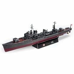 Hhtoy 1:350 3D 33CM Japanese Destroyer Yukikaze Battleship Paper Model Second World War High Difficulty Handmade Assembly Origami Model Toy Puzzle Game