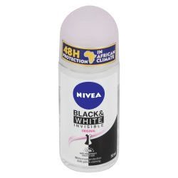 Nivea Black & White Invisible Original 48H Deodorant Anti-perspirant Roll-on 50ML