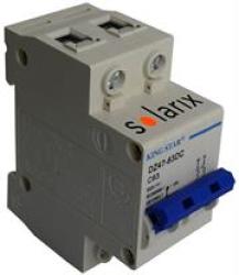 Solarix DZ4763DC Series 2 Pole MINI Circuit Breaker- 35 Mm Din Rail Circuit Breaker Rated Dc Current Up To 63A Or Dc 220V Number