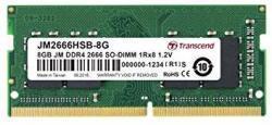 Transcend 8GB DDR4 2666MHZ So-dimm 1RX8 1GX8 CL19 1.2V Memory Module