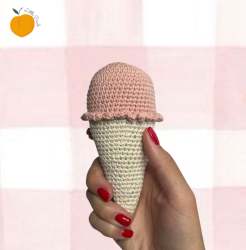Ice Cream - Blush Soft Toy For Baby Play Gym