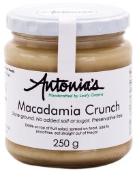Leafy Greens Antonia's Raw Stoneground Macadamia Crunch Butter
