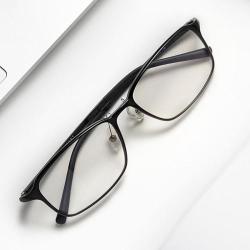 Original Xiaomi Ts Basic Anti Blue-ray UV400 Glasses Black Frame+light Yellow Lens