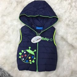 2016 New Boy Vest Children Outerwear Kids Coat Warm Baby Coats Girl Casual Characte... - Black 24m