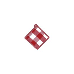 Linen House Revana Check Red Pot Holder