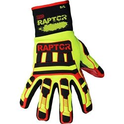 Azusa Safety Rig Raptor Heavy Duty Cut Resistant Impact Protection Textured Work Gloves Medium 1 Pair