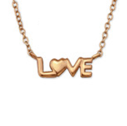 C421-C32946 - Rose Gold Love Necklace