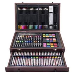 Deluxe Art Set- Painting & Drawing Set 83-Piece, Professional Art Kit for  Kids, Teens and Adults/Gift by Lucky Crown Wooden