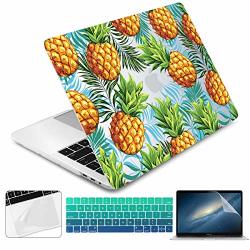 Batianda 2019 2018 2017 2016 Macbook Pro 15 Case Pineapple Pattern Matte Hard Cover Shell For Latest Macbook Pro 15 Inch With Touch Bar Model: A1707 A1990