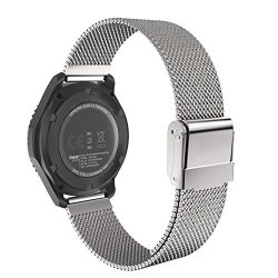 22MM Quick Release Universal Watch Band Moko Mesh Stainless Steel Band Strap For Amazfit samsung Gear S3 FRONTIER S3 Classic motorola Moto 360 2ND Gen 46MM GARMIN Vivomove huawei