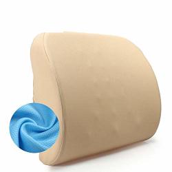 Xgxqbs Breathable Mesh Back Cushion Memory Foam Lumbar Support Cushion For Office Chair Car Relief Back Pain-a 40X34X10CM 16X13X4INCH