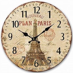 Globaldeal 5 Vintage Eiffel Tower Paris Wooden Classic Design