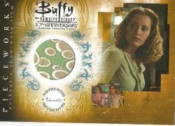 Emma Caulfield - "buffy 10th Anniversary" - Authentic "pieceworks Memorabilia" Trading Card Pw8