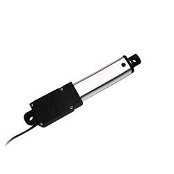 Usliccx 2" Stroke Micro Linear Actuator 12 V Electric Sofa Linear Actuator Massage Bed Recliner Tv Table Lift Linear Servo Black 1 Pack