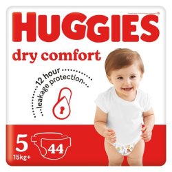 Huggies Dry Comfort Size 5 15KG+ Value Pack - 44 Nappies