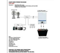 CONTI 3KW Solar Hybrid Installation Package CSP-3000
