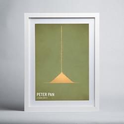 Christian Jackson Peter Pan - Framed Print - A2 White
