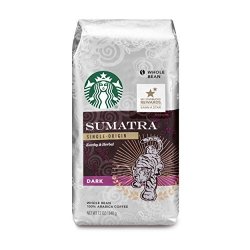 Starbucks Coffee Starbucks Sumatra Dark Roast Whole Bean Coffee 12-OUNCE Bag