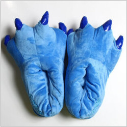 Stitch Plush Dinosaur Explosion Models Cotton Slippers - Blue 4