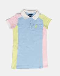 Polo Sarah Colourblock Golfer Dress - 13-14 Blue
