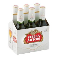 STELLAR Stella Artois Premium Lager Beer 6 X 330ML