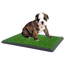 Jaxpety Pet Trainer Indoor Outdoor Puppy Potty Patch Training Pet Dog Grass Pad Pee Mat Turf