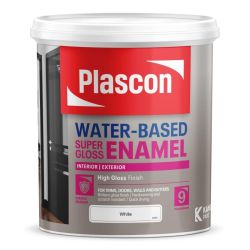 Enamel Paint Water Based Super Gloss White 1L