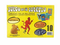 Loteria Mexicana Family Board Game Box With 10 Boards And Snakes And Ladders Game On The Back By Naipes Gacela