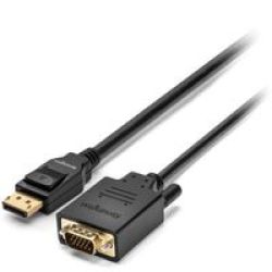 Displayport 1.2 M To Vga M Passive Unidirectional Cable 1.8M 6FT