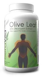 Seravita Olive Leaf Extract 20% Oleuropin Standardized 750MG 120 Capsules