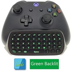 Whiteoak Xbox One S Chatpad MINI Backlit Gaming Keyboard Wireless Chat Message Keypad With Audio headset Jack For Xbox One Elite & Slim Game Controller