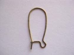 Earwire French Hook 26mm Bronze 2pcs