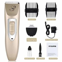 Youthink Dog Grooming Clippers Low Noise Rechargeable Cordless Pet Clippers Grooming Kit Dogs Cats Pets Hair Clippers Shaver Tools