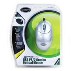 Okion Ovalo Silver Optical USB+PS 2 Combo Mouse