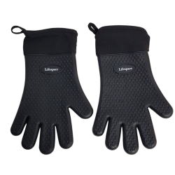 Heat Resistant Silicone Gloves - Cotton Lined Fully Washable