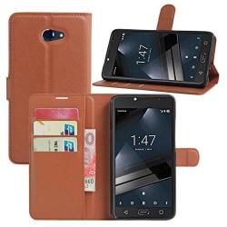 Custodia Flip in Tessuto Oxford e Pelle PU Compatibile con Vodafone Smart N8 VFD610, Cover Protettiva con Chiusura Magnetica e Tasche per Carte (Nero