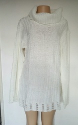 Cowl Neck Jersey - Cream - Sizes S And M