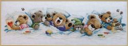 Janlynn Cross Stitch Kit- Sleepy Bears