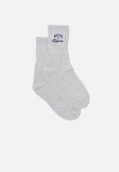 Retro Sport Sock - Silver Marle rich In Happiness