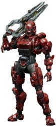 Square-Enix Halo 4 Spartan Solider Play Arts Kai Action Figure Red