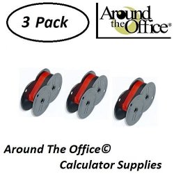 Around The Office Compatible Package Of 3 Individually Sealed Ribbons Replacement For Sharp EL-2630-P Calculator