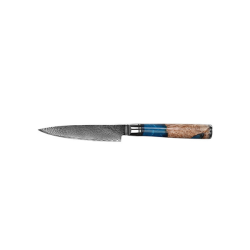 Premium 5 Utility Knife W Resin Handle & Damascus Blade