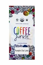 Coffee Junkie Pumpkin Chai Latte Naturally Flavored Organic Coffee Beans - 12 Oz