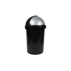 Deals on Dh - Flip-top Dustbin 50L Black | Compare Prices & Shop Online