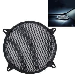 12 Inch Car Auto Metal Mesh Black Round Hole Subwoofer Loudspeaker Protective Cover Mask Kit With...