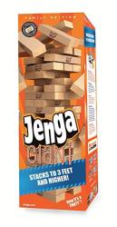 Jenga Giant Family Hardwood Game Can Stack 3+'. Ages 6+