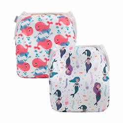 Alvababy 2PCS Swim Diapers Reuseable Adjustable For Baby Gifts & Swimming Lessons YK65-66