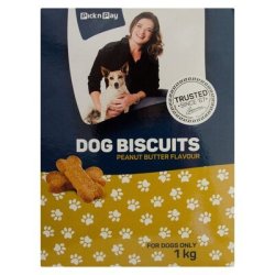 Peanut Butter Flavrd Dog Biscuits 1KG