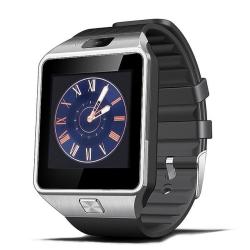 Smart Watch Clock With Sim Card Slot Push Message Bluetooth Connectivity Android P... - Black Silver